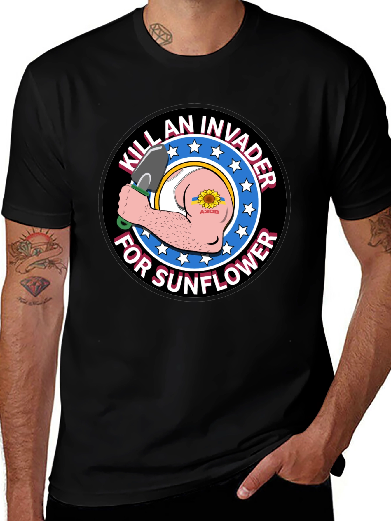 Kill an Invader for Sunflower Graphic Tee