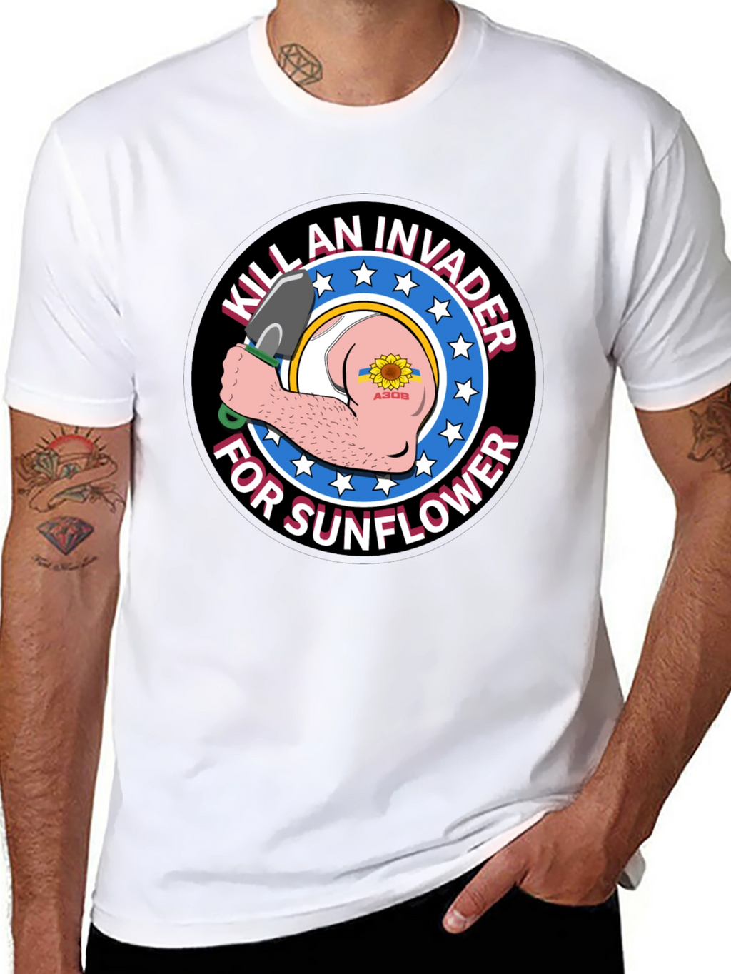 Kill an Invader for Sunflower Graphic Tee