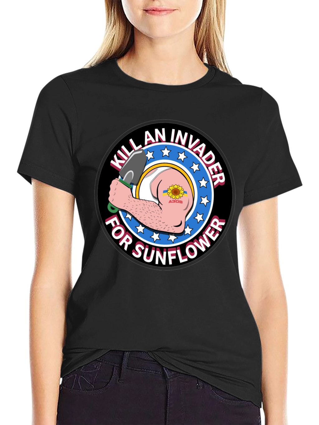 Kill an Invader for Sunflower Graphic Tee