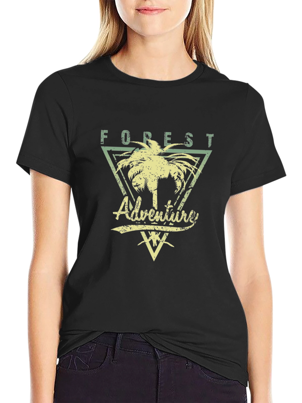 Forest Adventure Graphic Tee - Black
