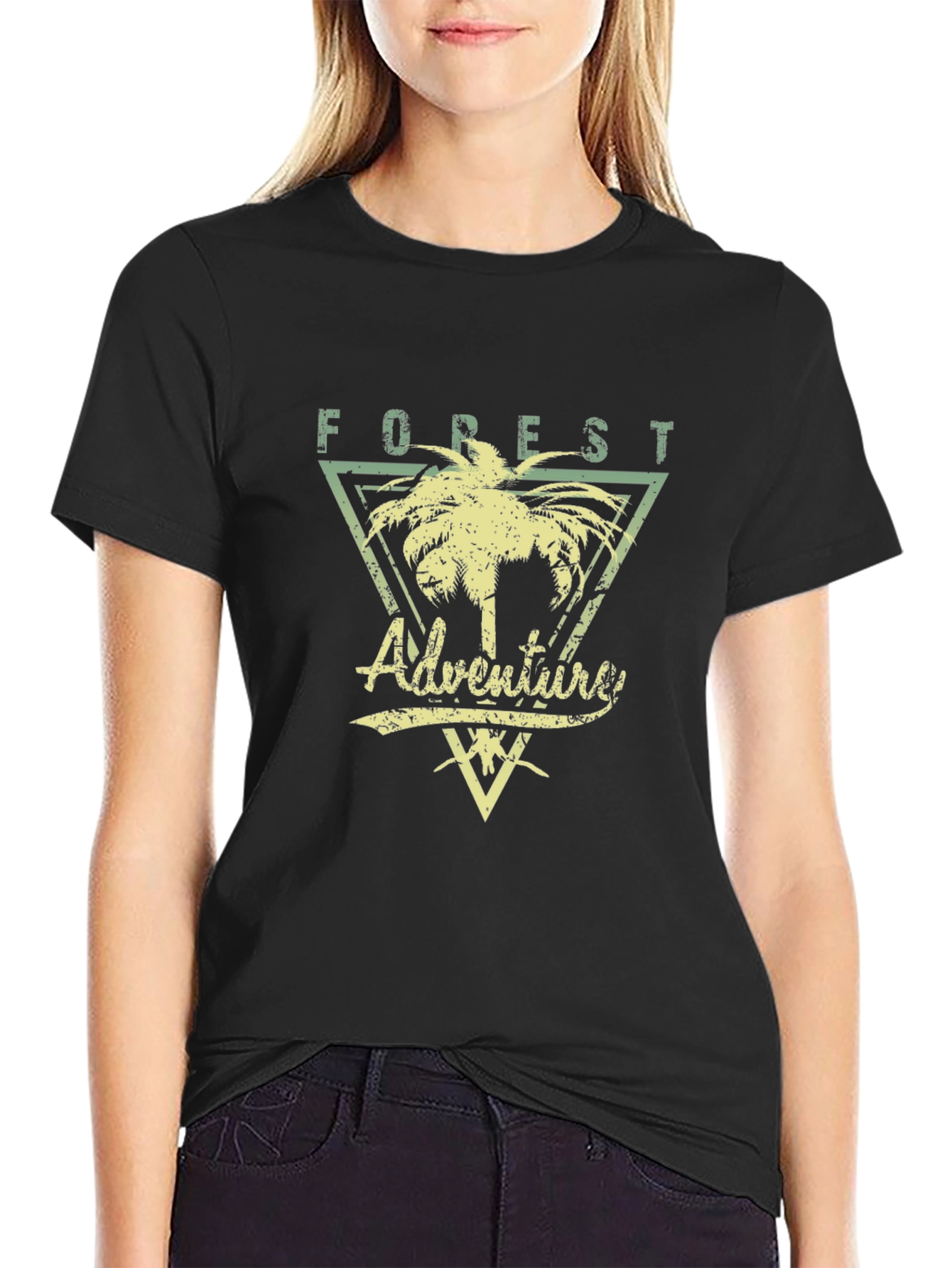 Forest Adventure Graphic Tee - Black