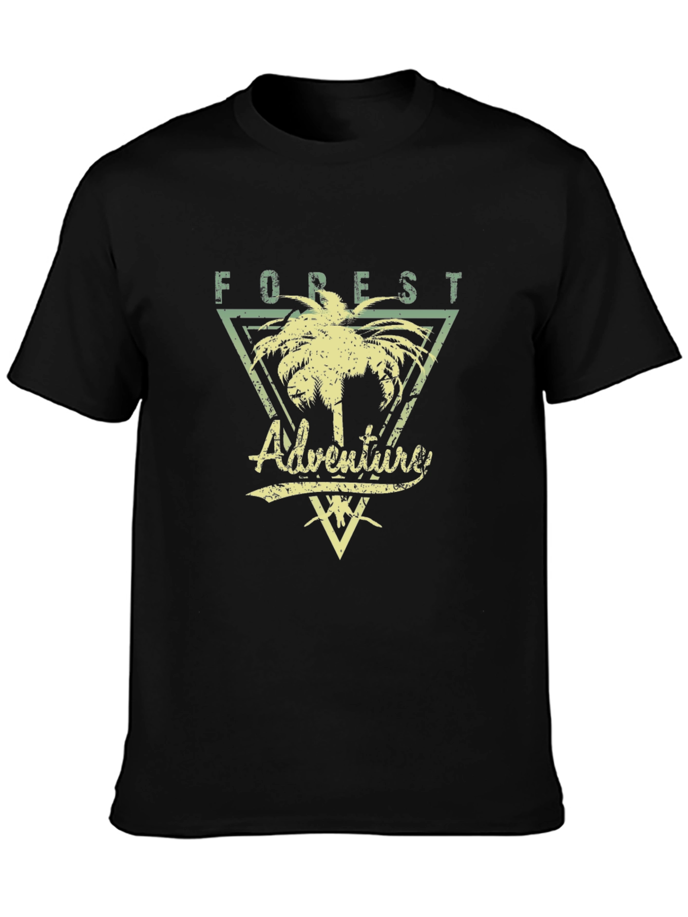 Forest Adventure Graphic Tee - Black