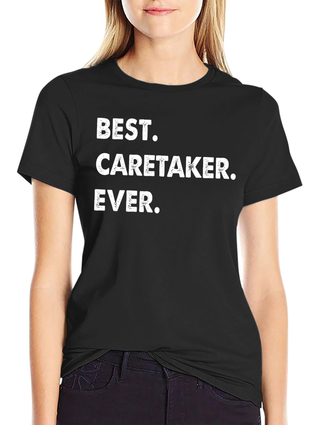 Best Caretaker Ever T-Shirt - Black