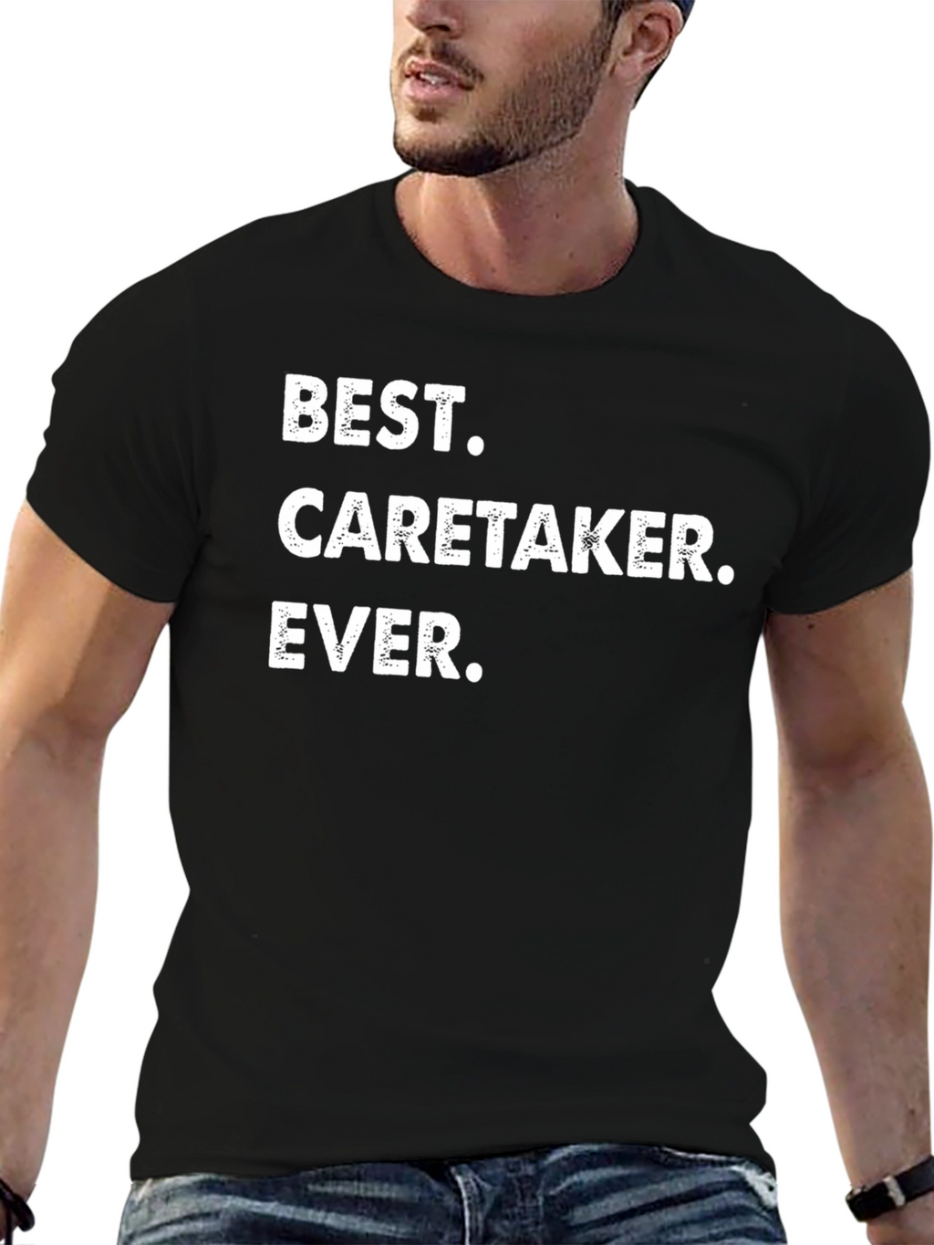 Best Caretaker Ever T-Shirt - Black