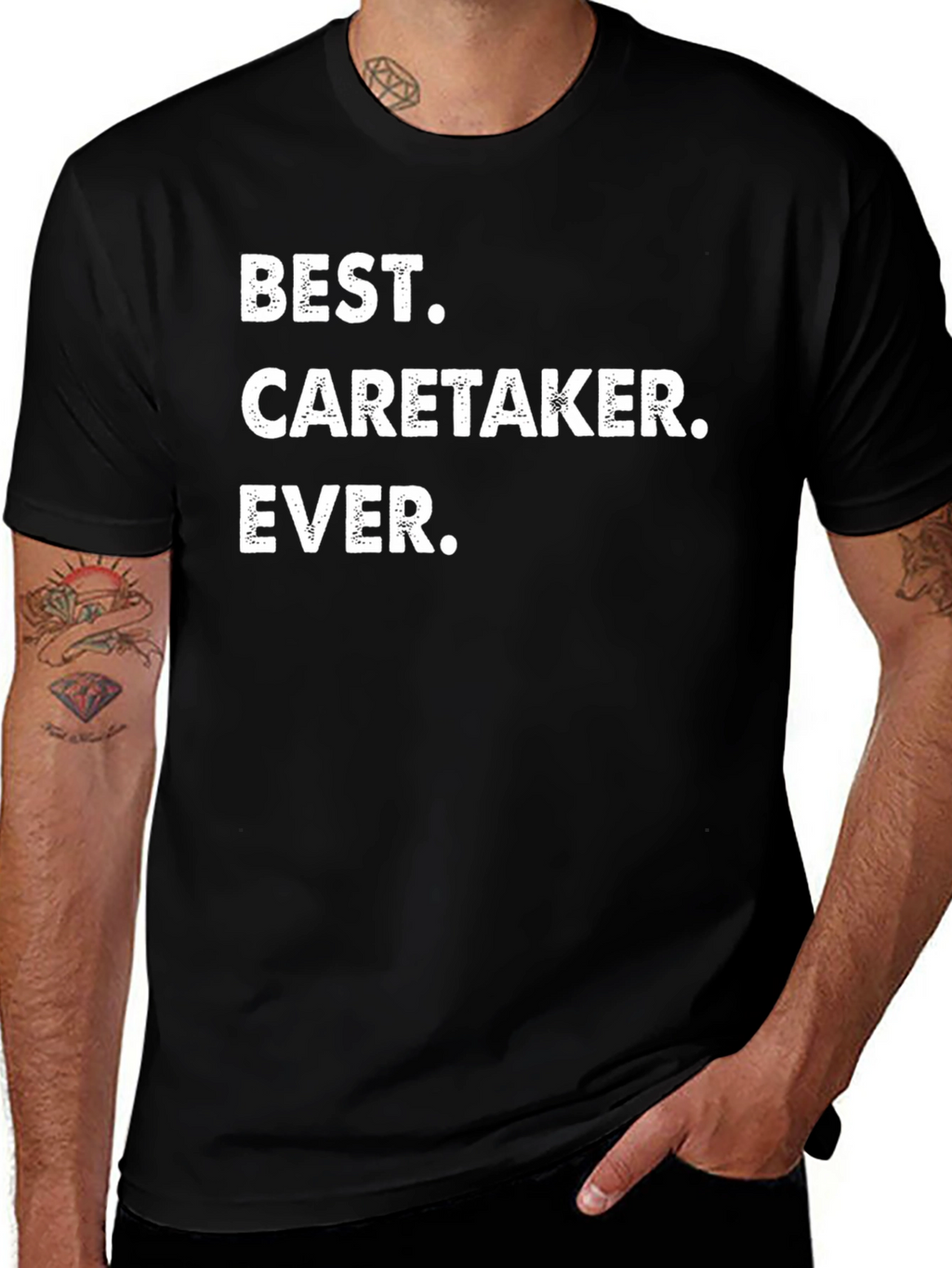 Best Caretaker Ever T-Shirt - Black