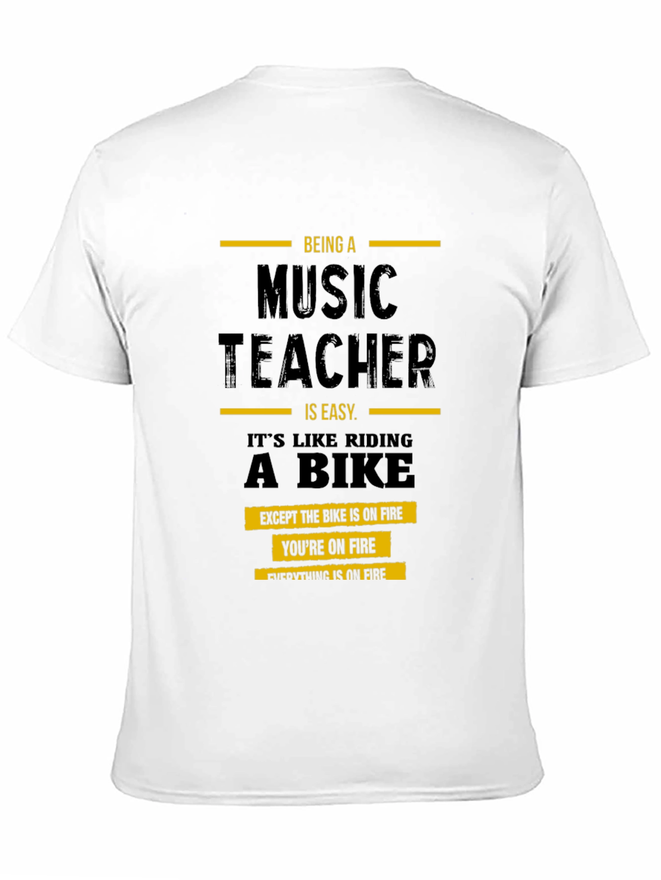 Music Teacher On Fire T-Shirt