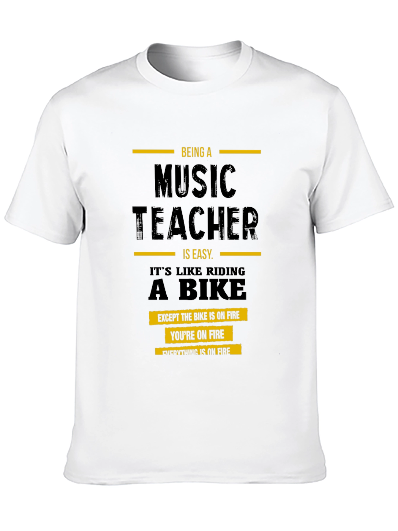 Music Teacher On Fire T-Shirt