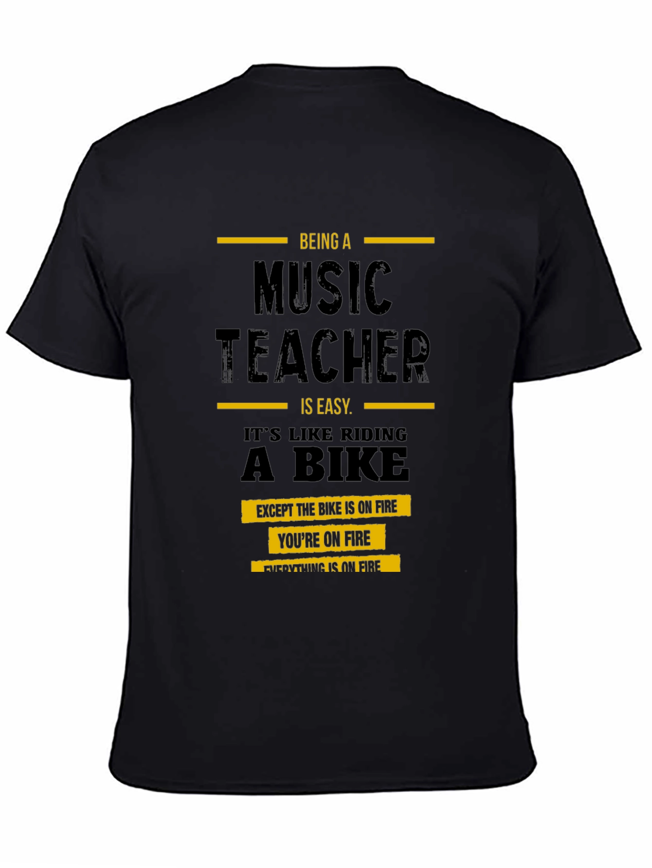 Music Teacher On Fire T-Shirt
