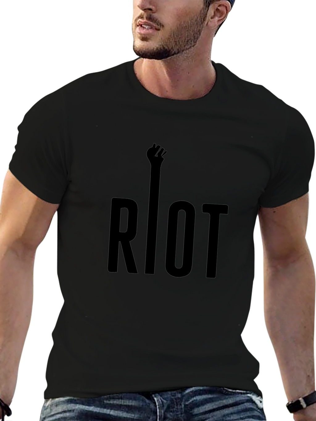Riot Fist Black Graphic Tee