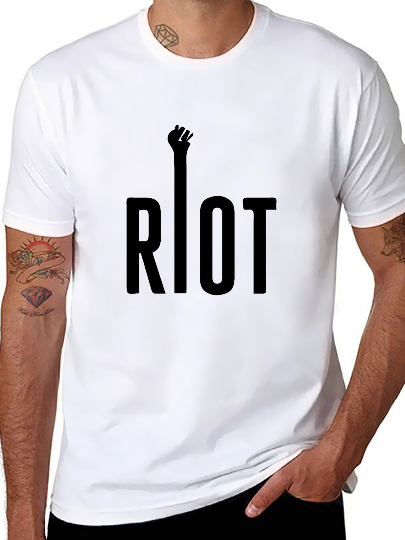 Riot Fist Black Graphic Tee