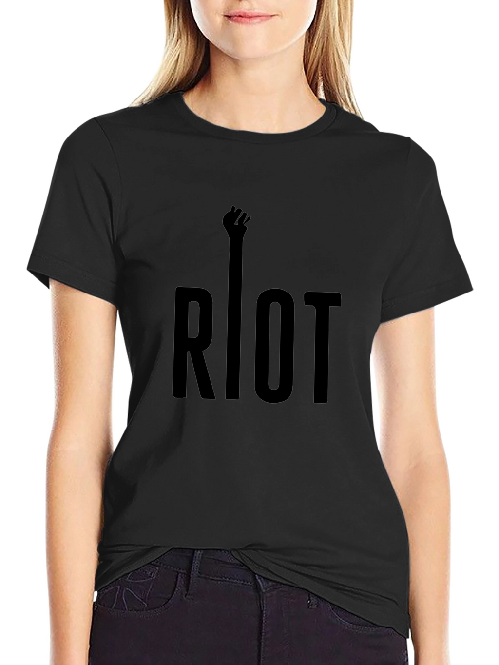 Riot Fist Black Graphic Tee