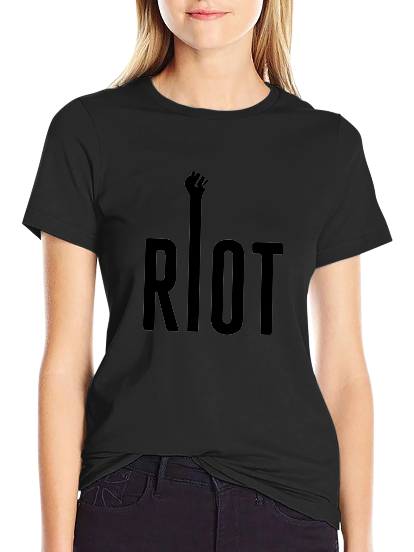 Riot Fist Black Graphic Tee