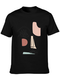 Abstract Face Graphic T-Shirt - Modern Art Tee