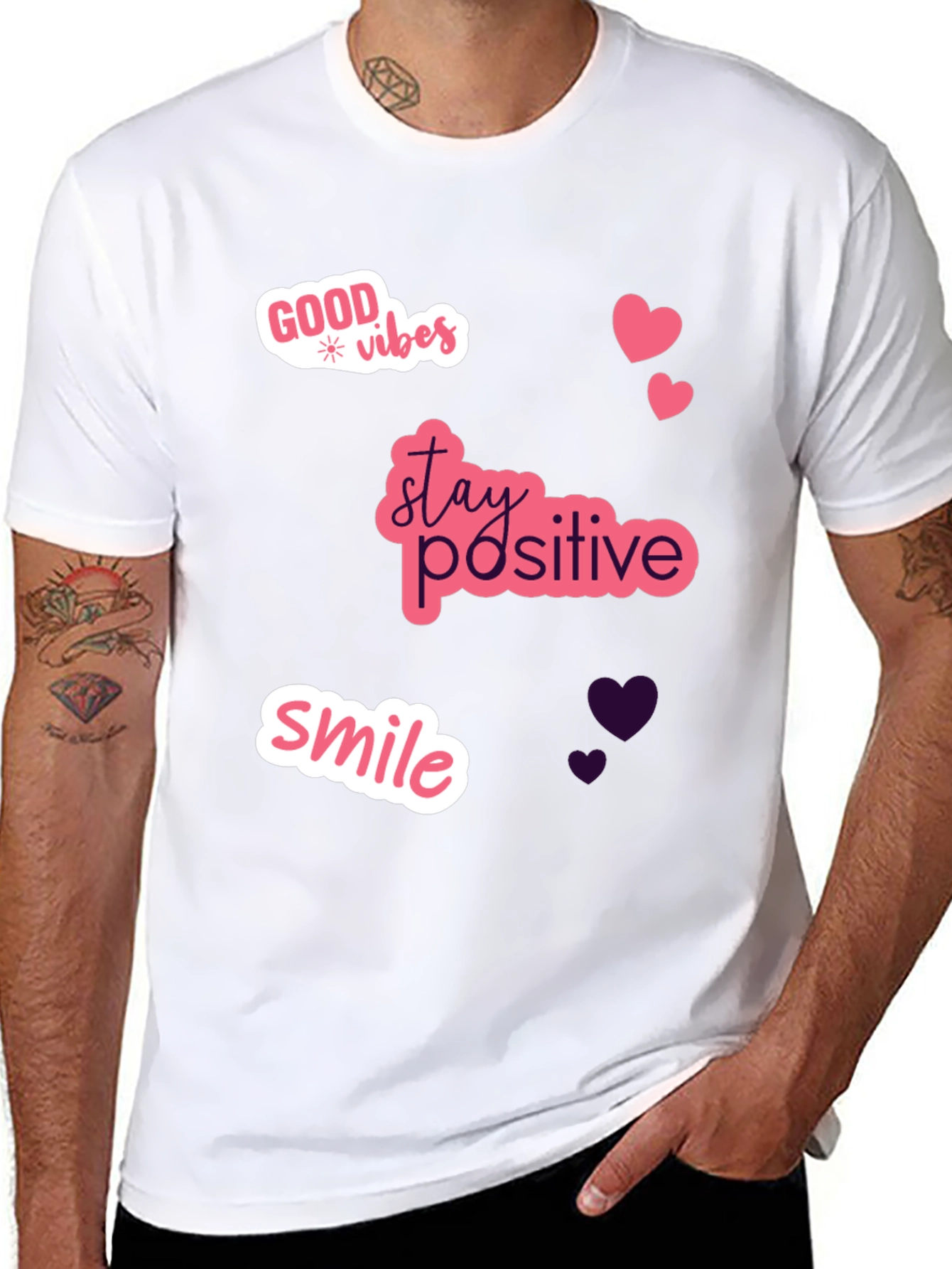 Good Vibes Black Graphic Tee