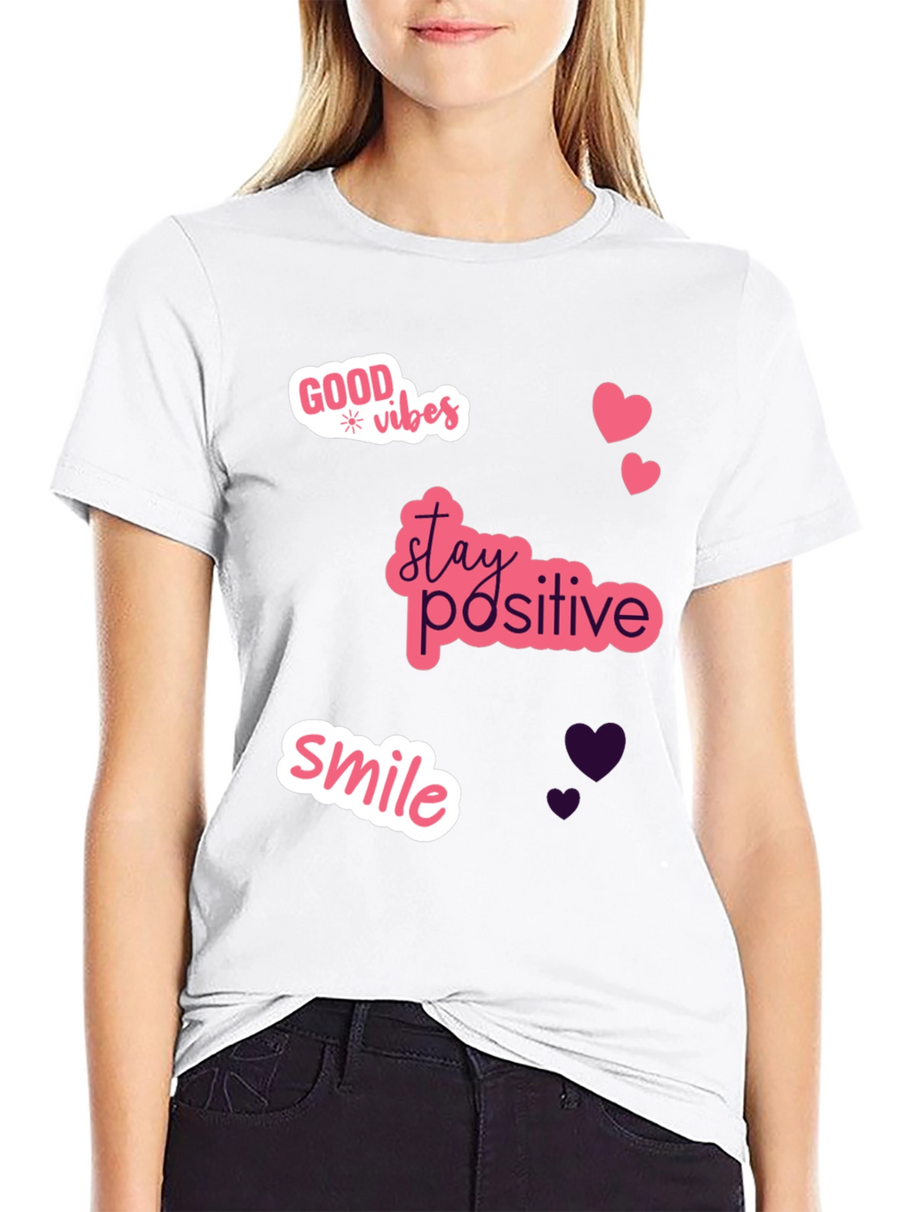 Good Vibes Black Graphic Tee