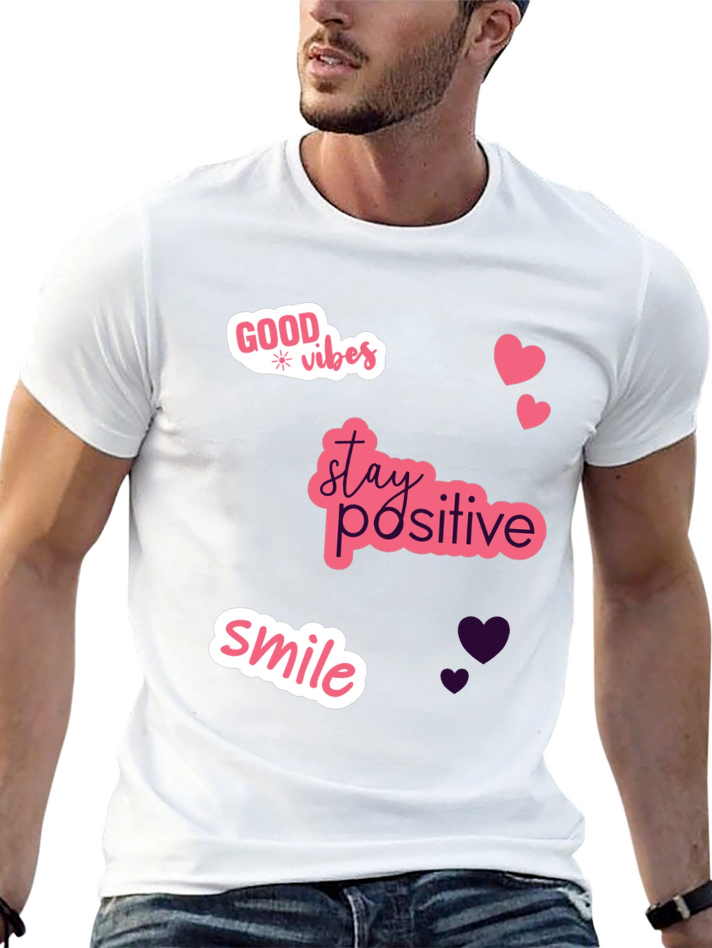 Good Vibes Black Graphic Tee