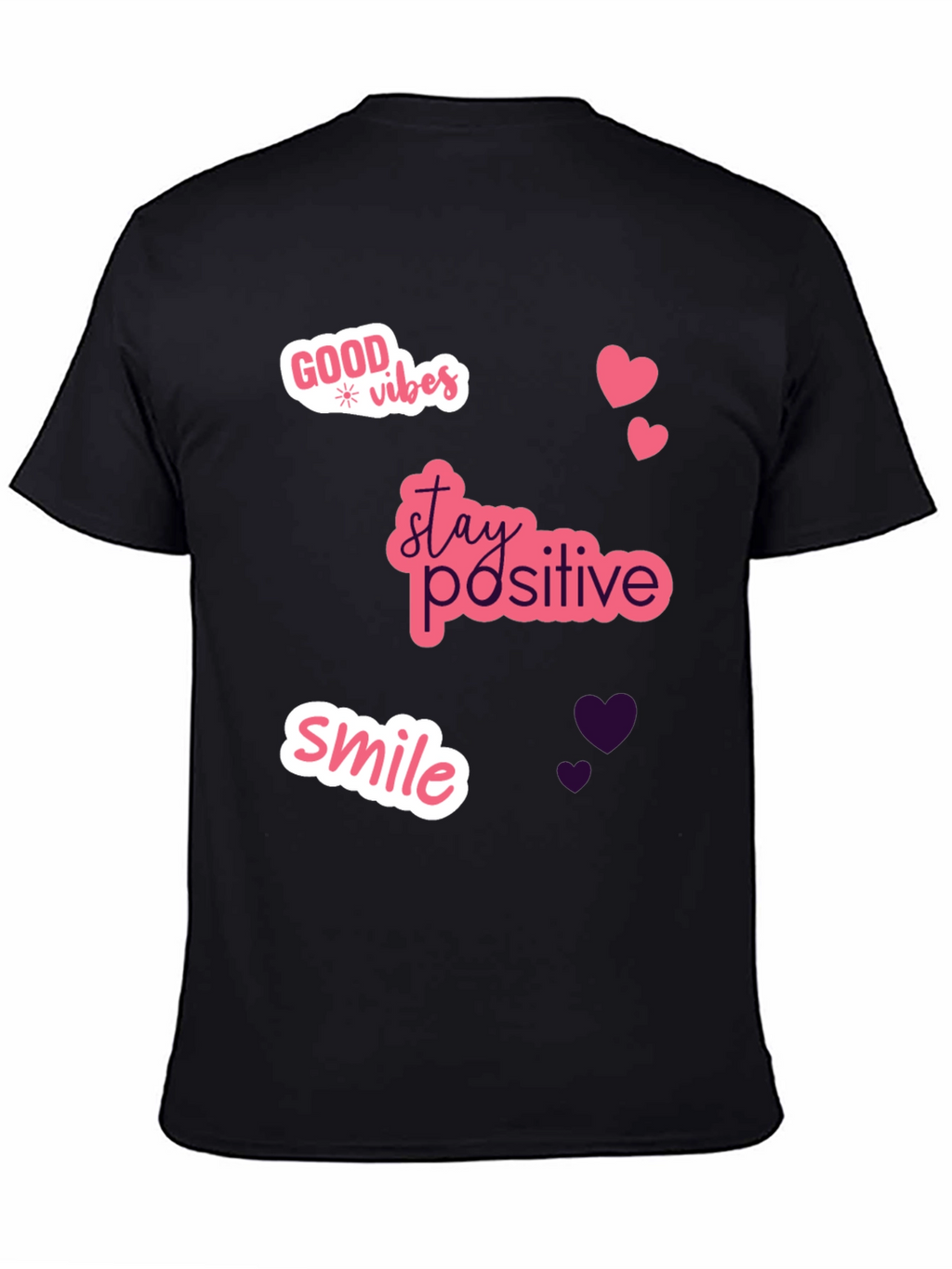 Good Vibes Black Graphic Tee