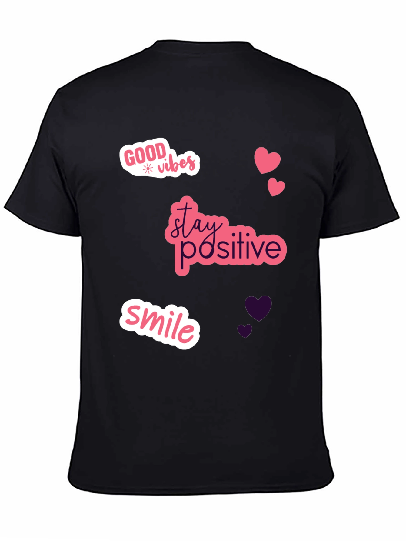 Good Vibes Black Graphic Tee