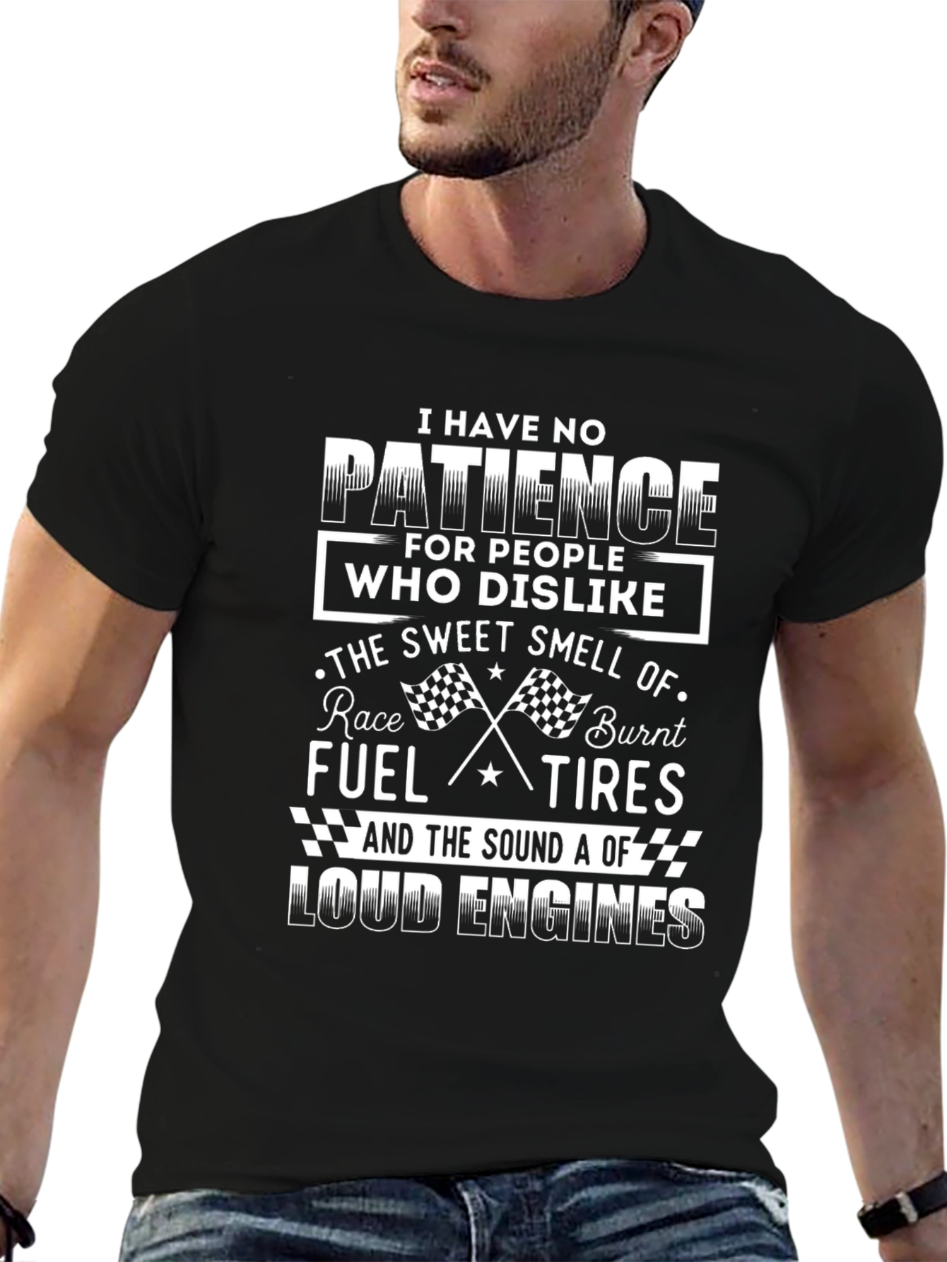 Racing Fan T-Shirt: No Patience for Dislike!