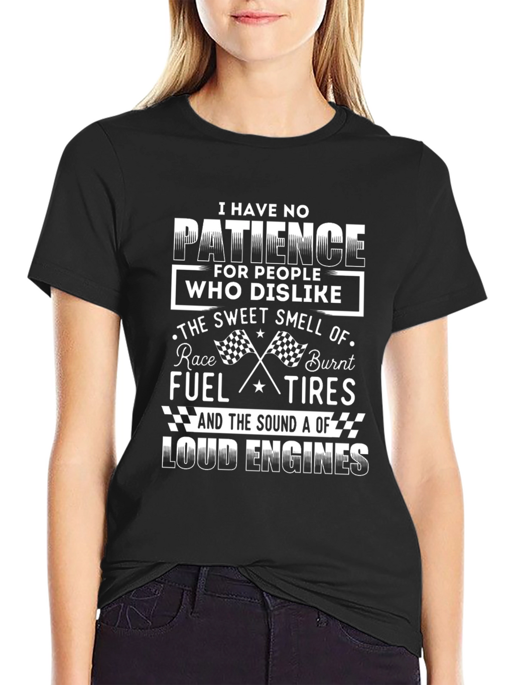 Racing Fan T-Shirt: No Patience for Dislike!