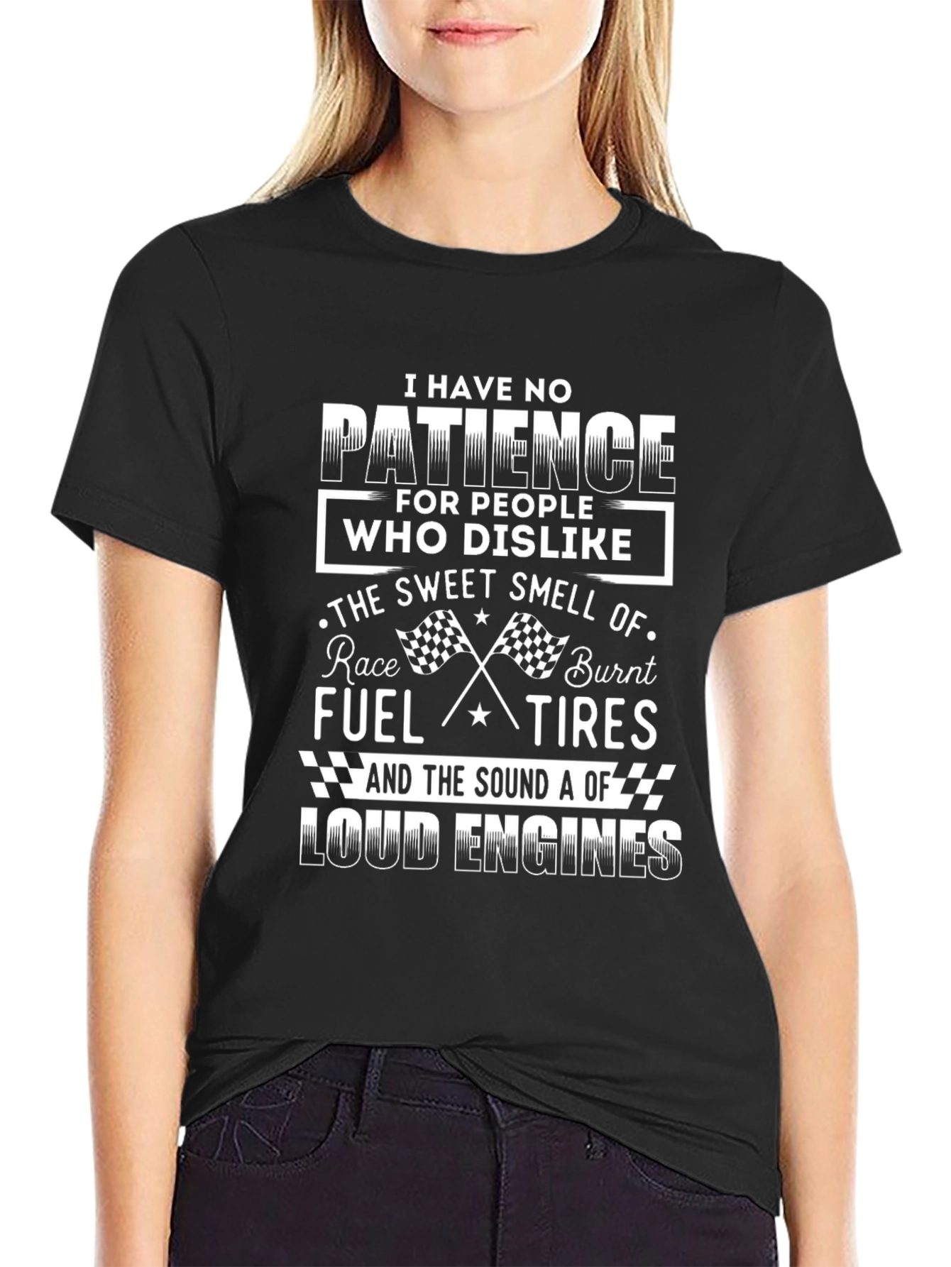 Racing Fan T-Shirt: No Patience for Dislike!