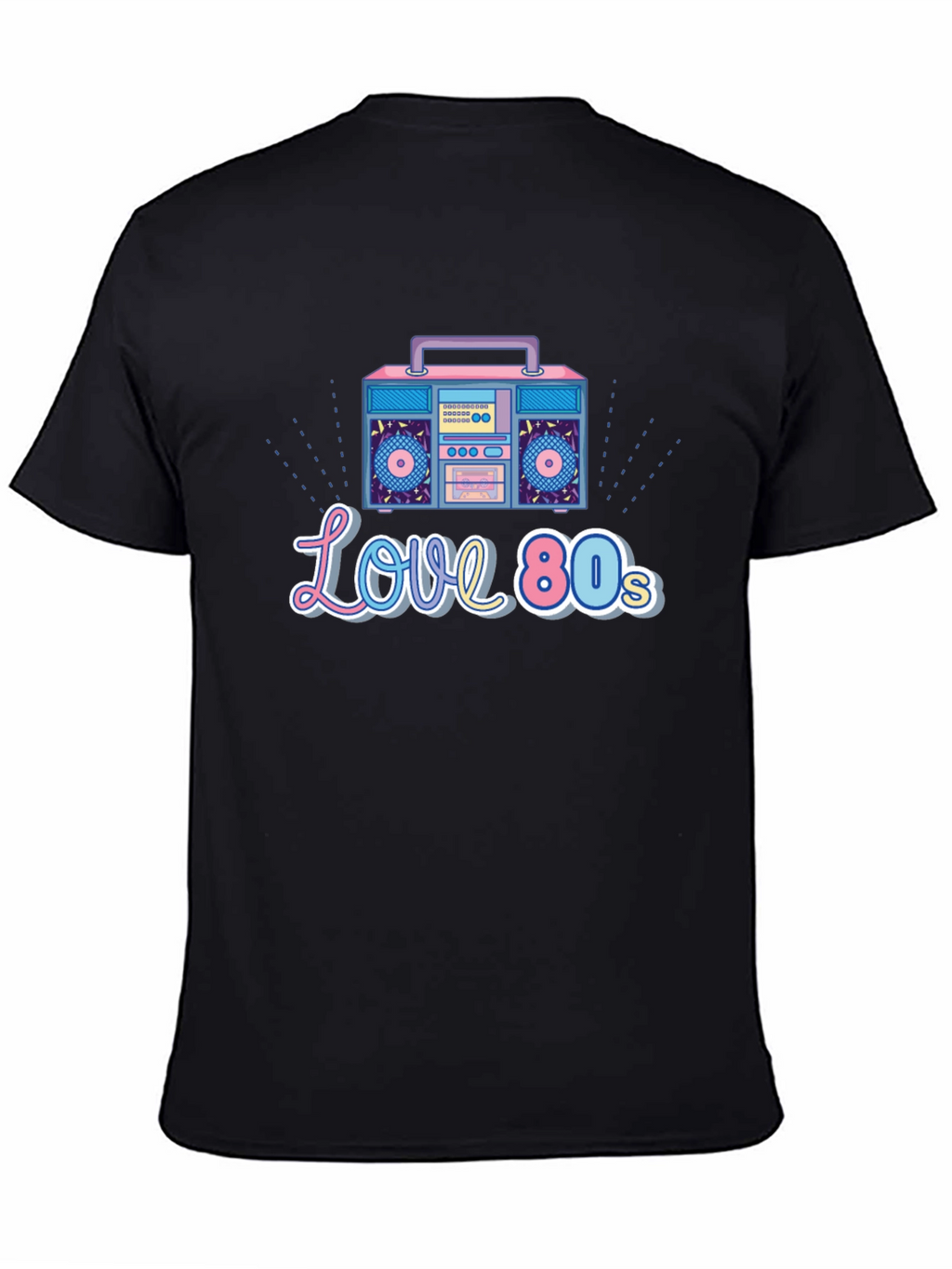 Love the 80s Retro Boombox Graphic T-Shirt