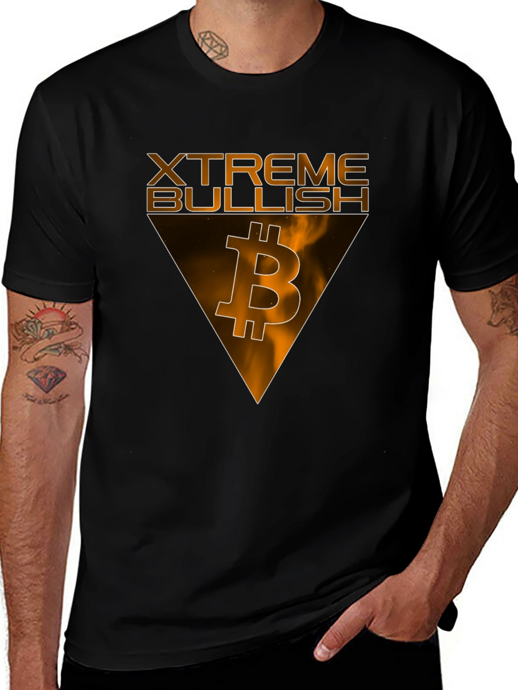 Xtreme Bullish Bitcoin Black T-Shirt