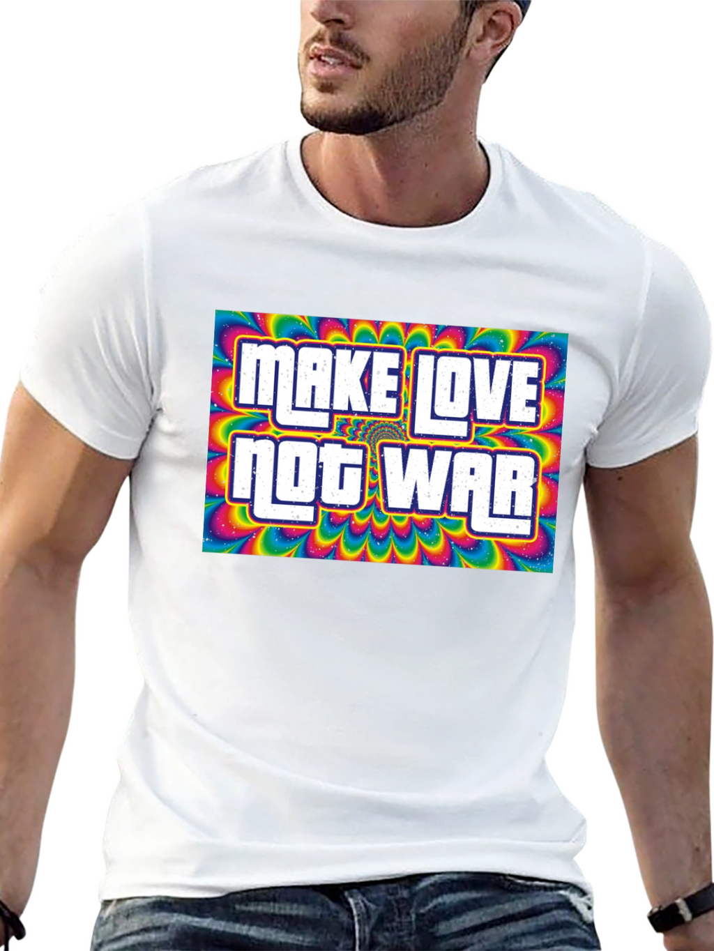Make Love Not War Psychedelic T-Shirt
