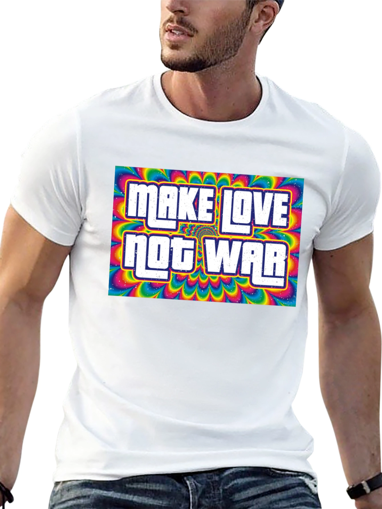 Make Love Not War Psychedelic T-Shirt