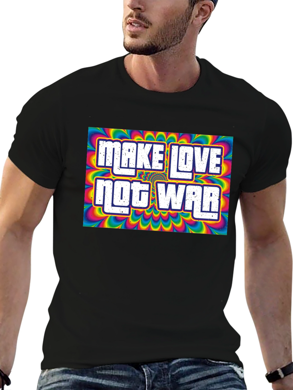 Make Love Not War Psychedelic T-Shirt