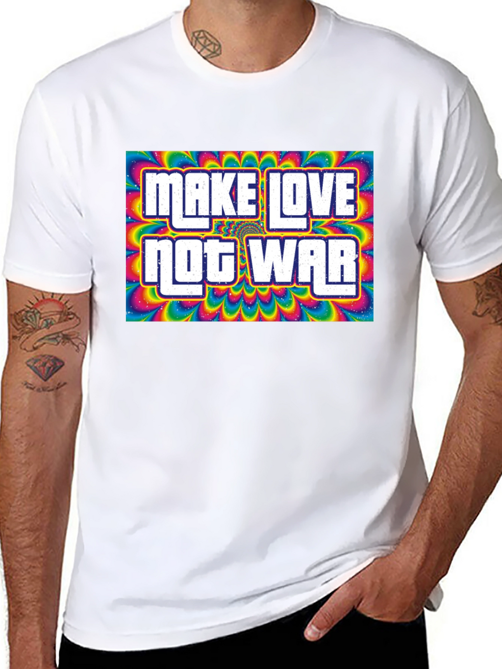 Make Love Not War Psychedelic T-Shirt