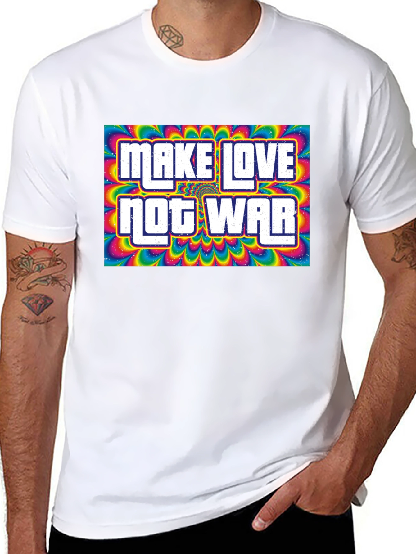 Make Love Not War Psychedelic T-Shirt