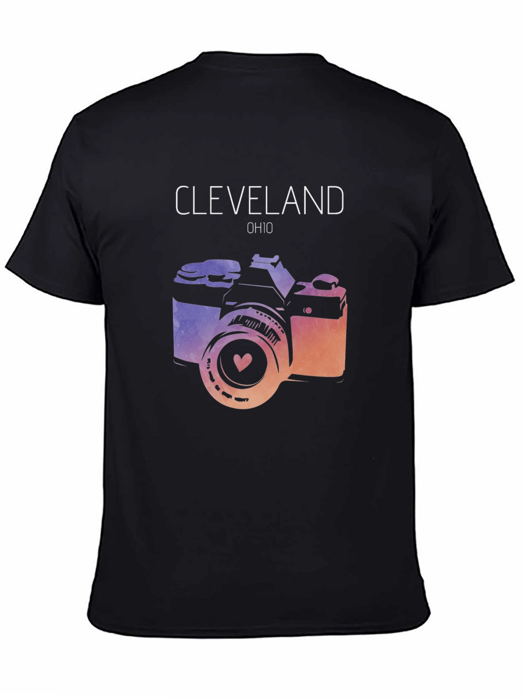 Cleveland OH Photo Camera Graphic Tee