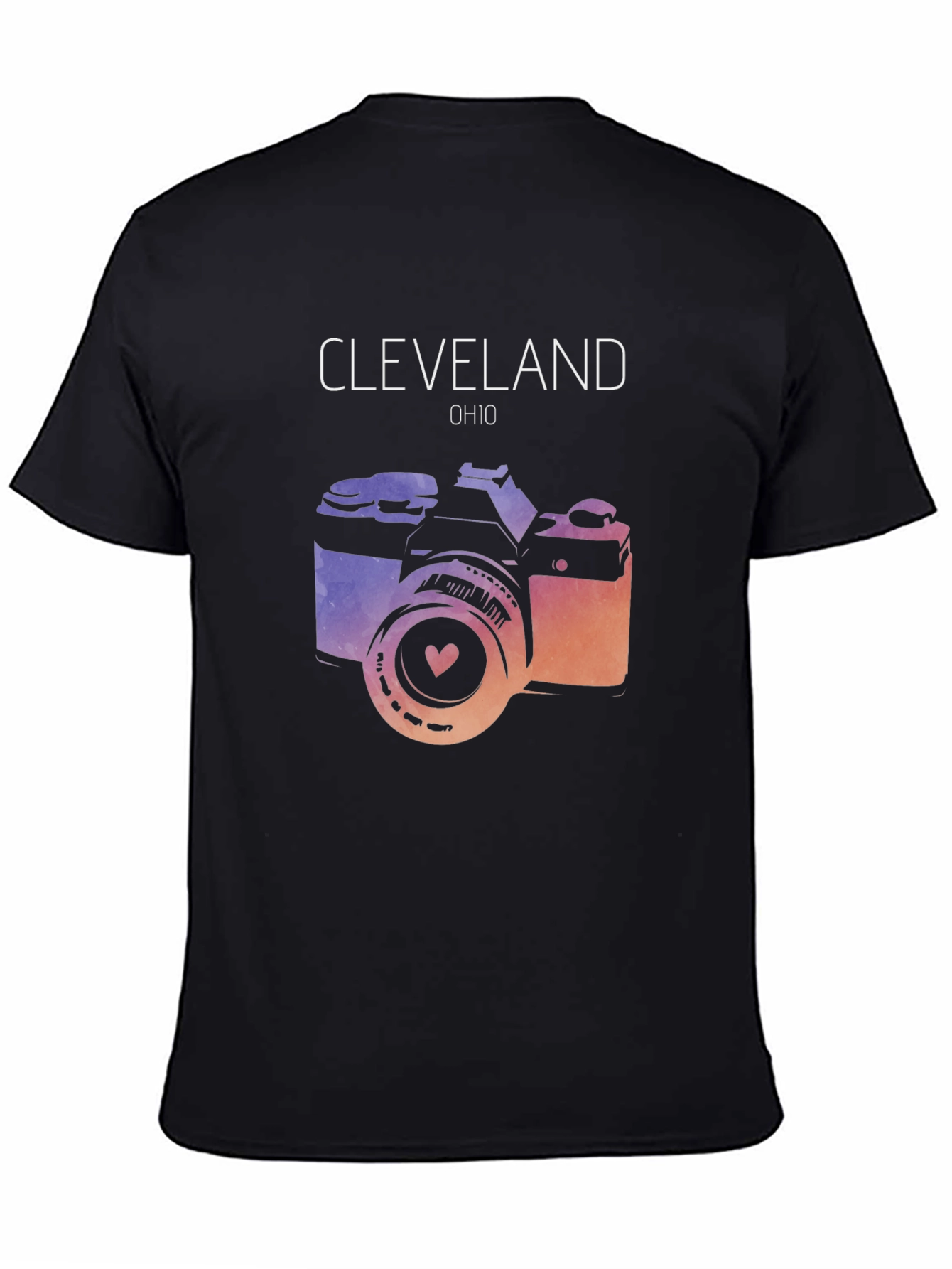 Cleveland OH Photo Camera Graphic Tee