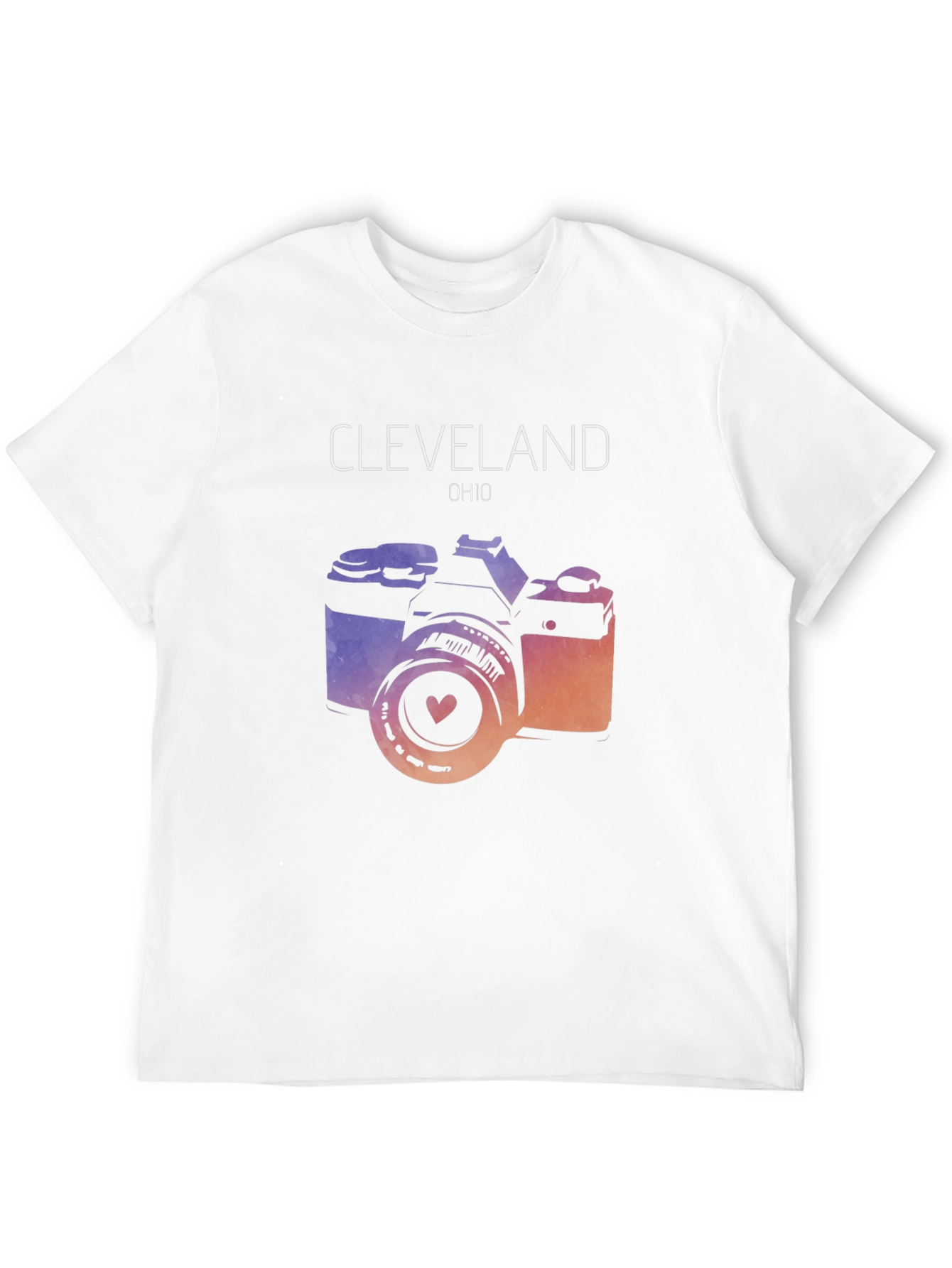 Cleveland OH Photo Camera Graphic Tee