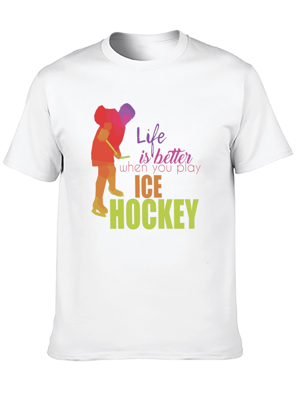 Life is Better Ice Hockey Graphic Tee
