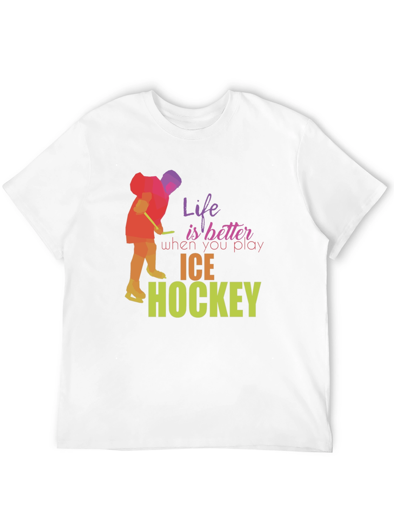 Life is Better Ice Hockey Graphic Tee