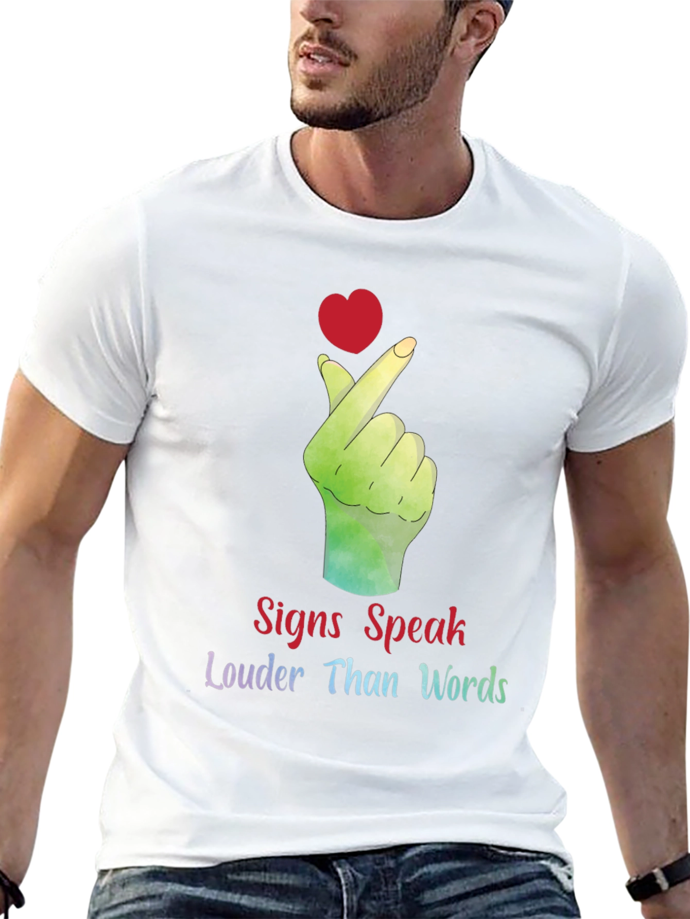 Signs Speak Louder Than Words Graphic Tee