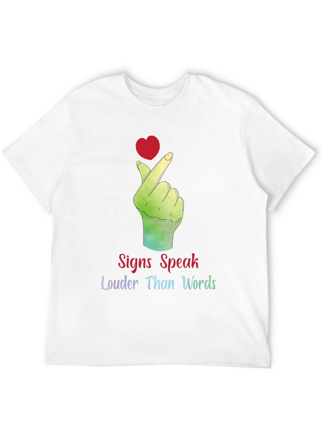 Signs Speak Louder Than Words Graphic Tee