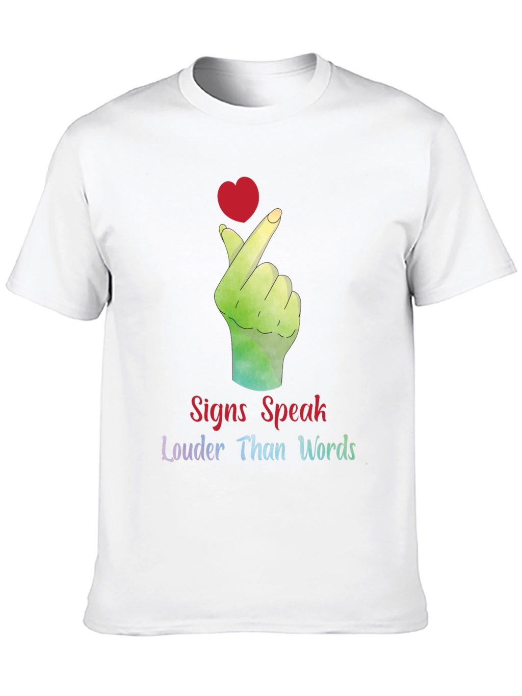 Signs Speak Louder Than Words Graphic Tee
