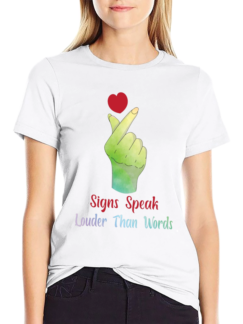 Signs Speak Louder Than Words Graphic Tee