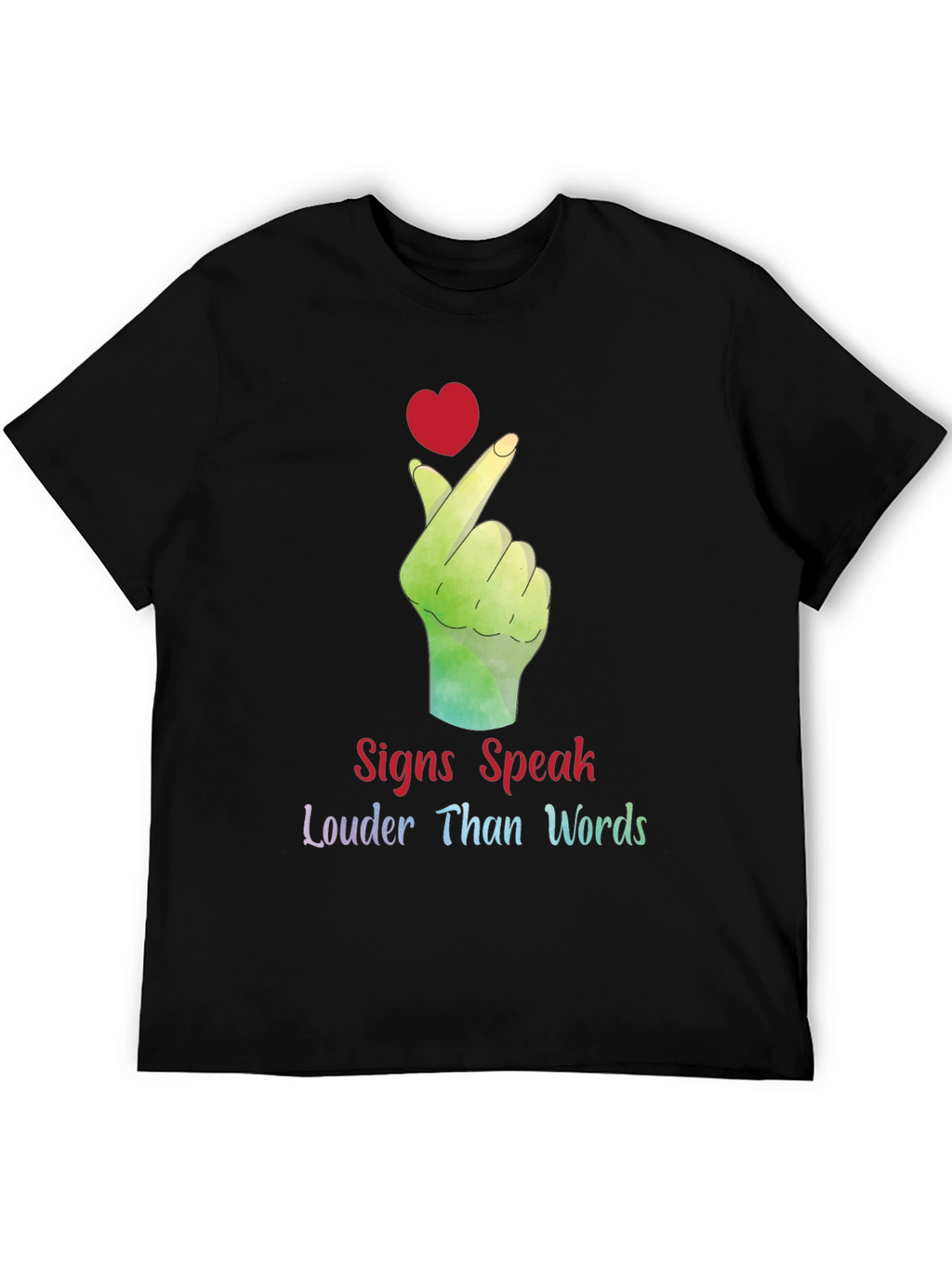 Signs Speak Louder Than Words Graphic Tee