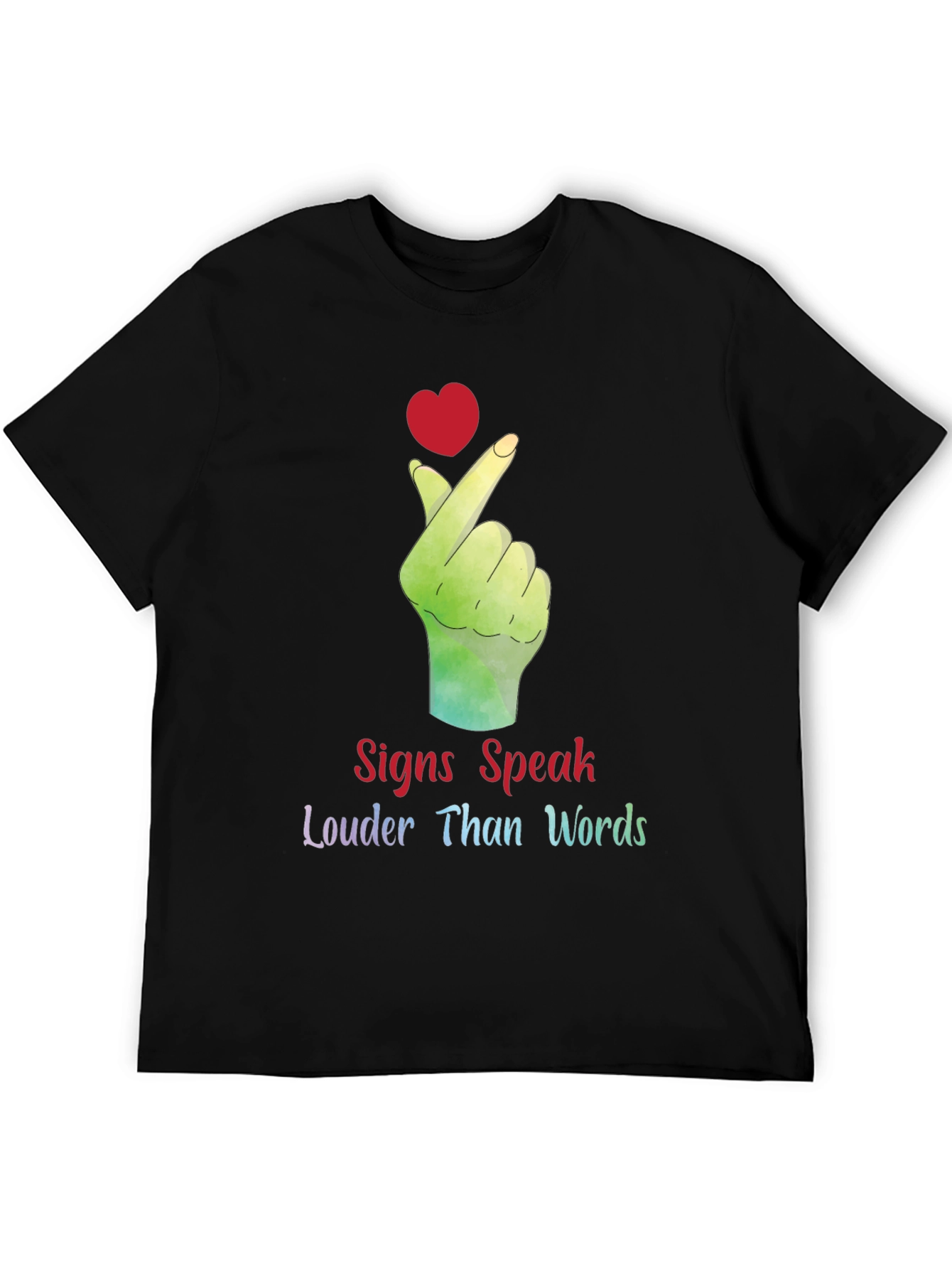Signs Speak Louder Than Words Graphic Tee