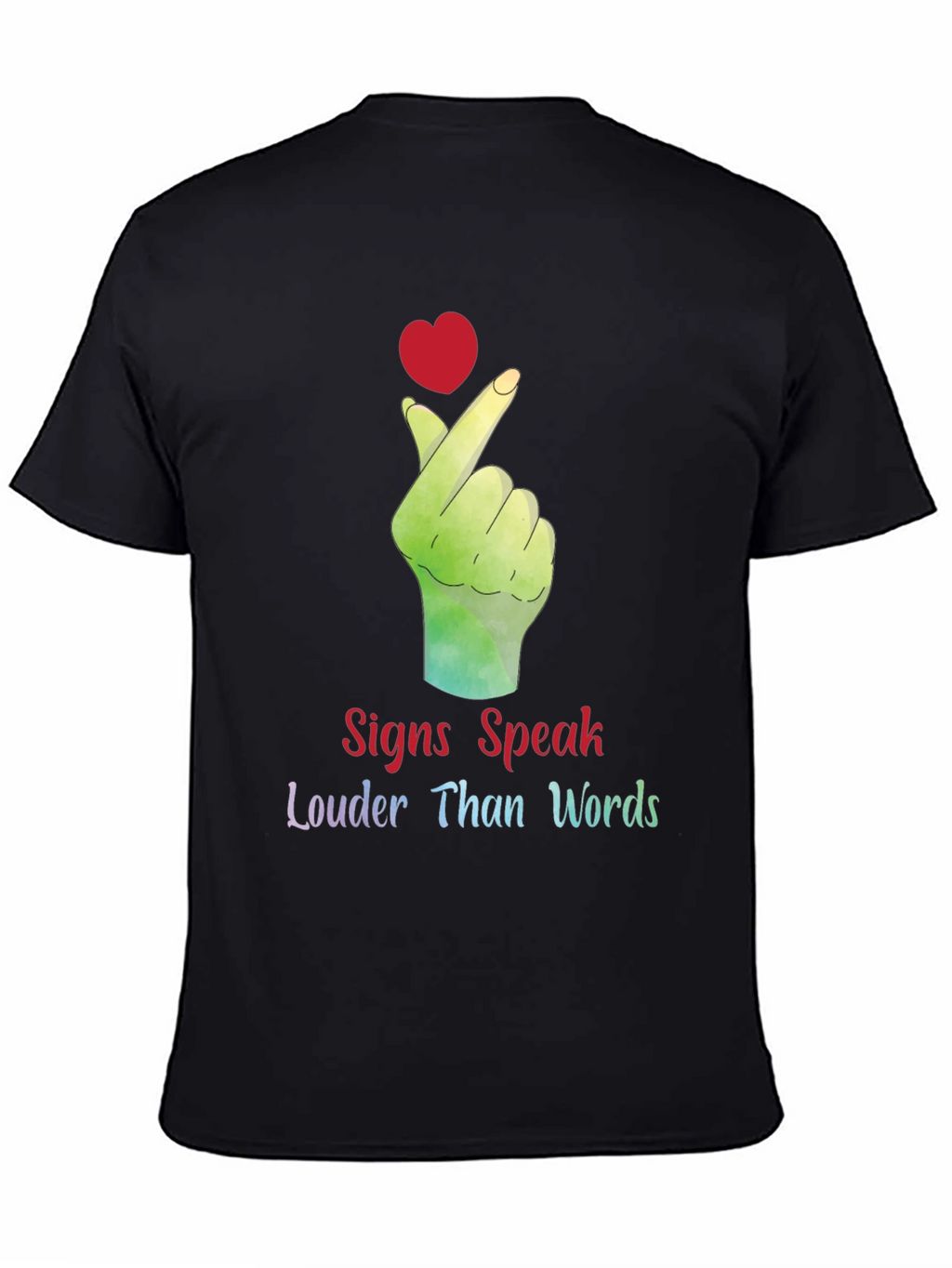 Signs Speak Louder Than Words Graphic Tee