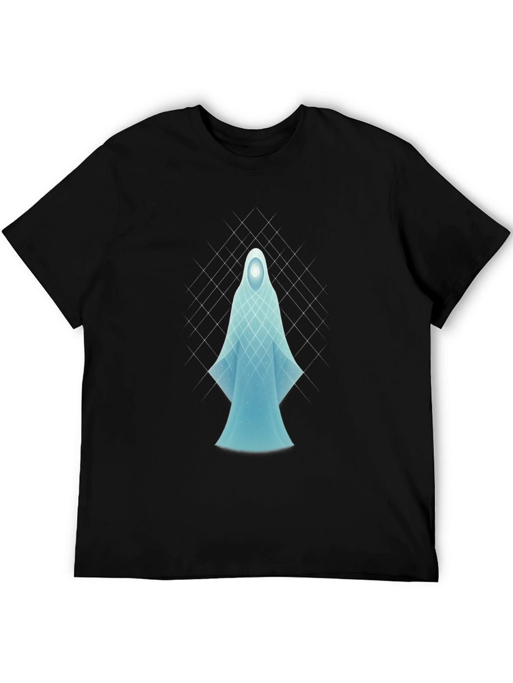 Ethereal Spirit Graphic Tee - Black Cotton Comfort