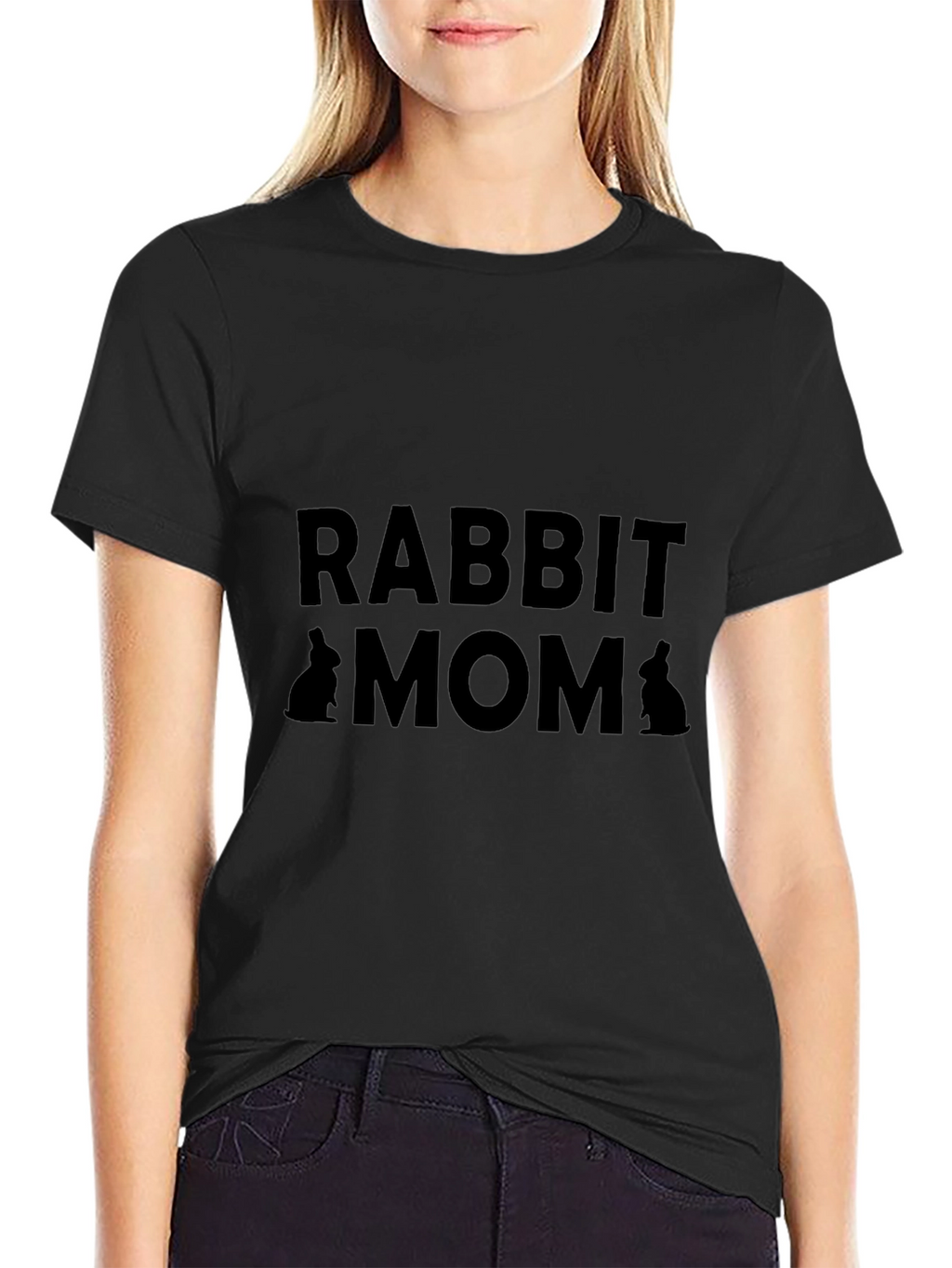 Rabbit Mom Graphic T-Shirt