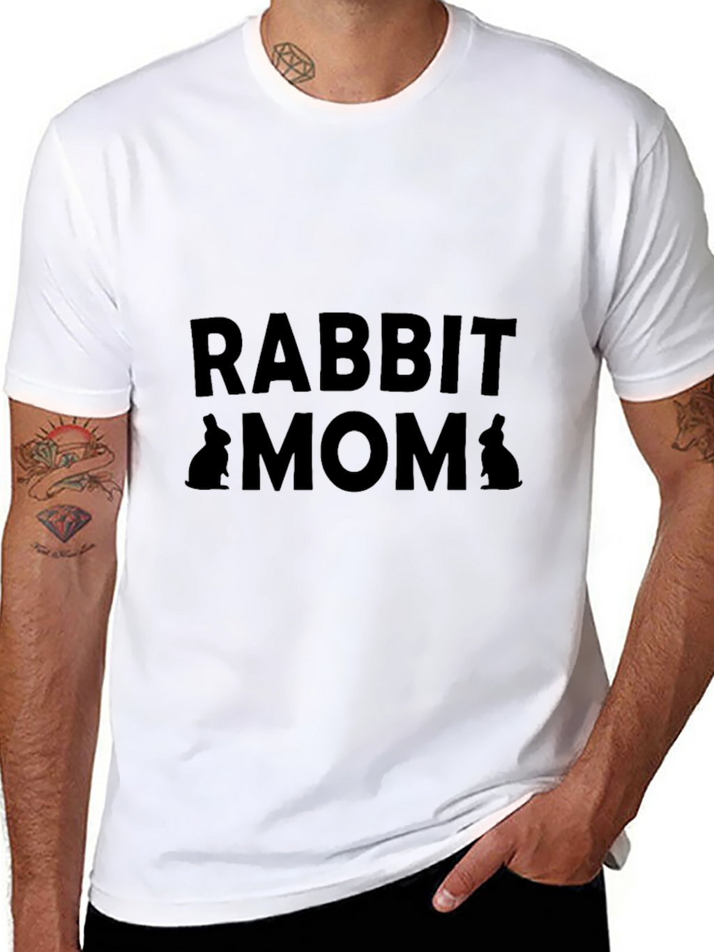 Rabbit Mom Graphic T-Shirt
