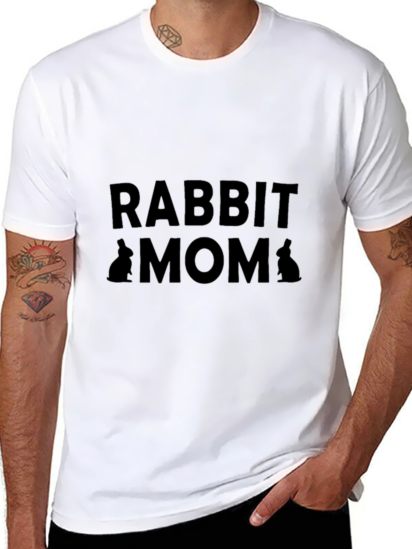 Rabbit Mom Graphic T-Shirt