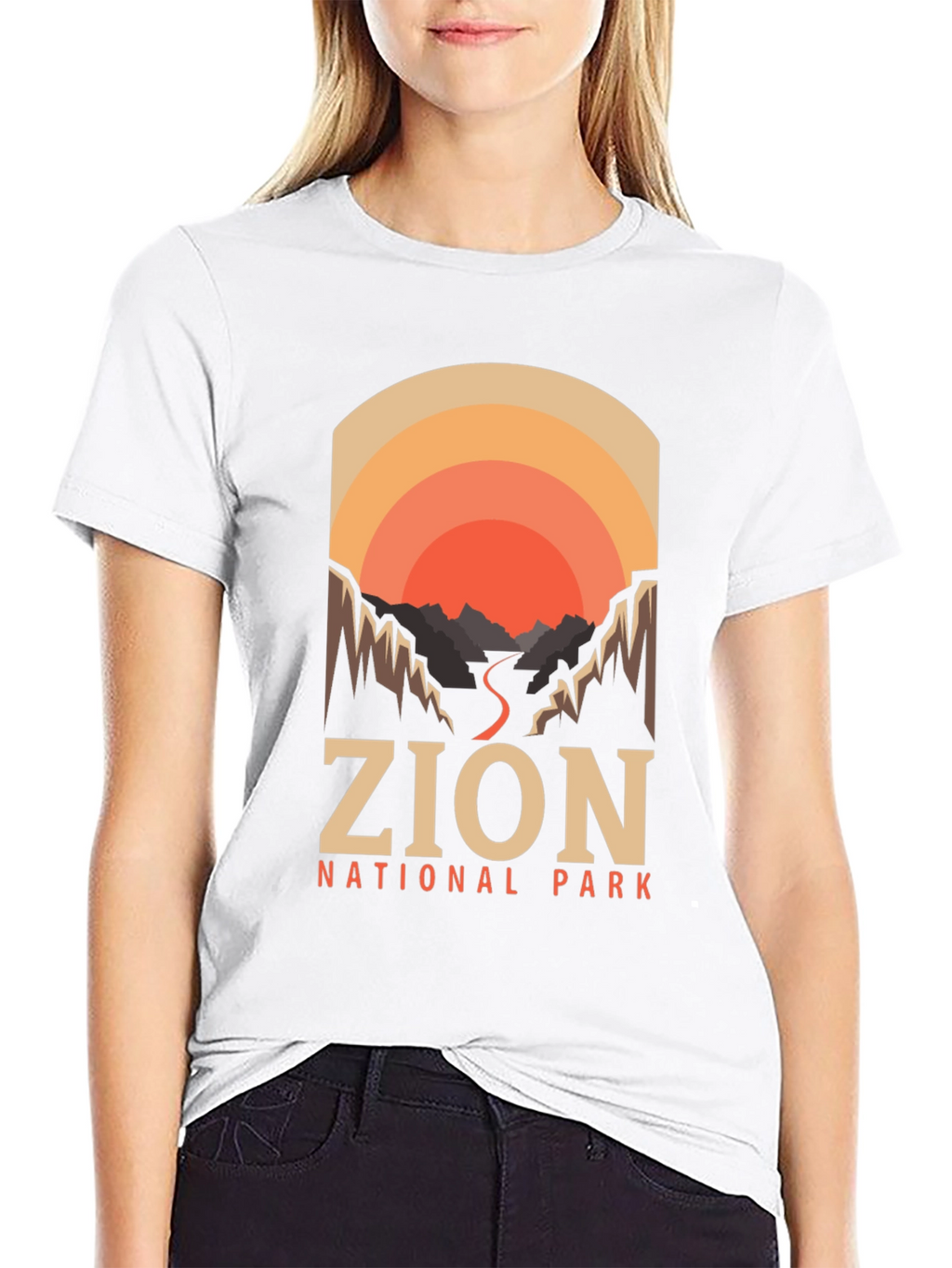Zion National Park T-Shirt Retro Design