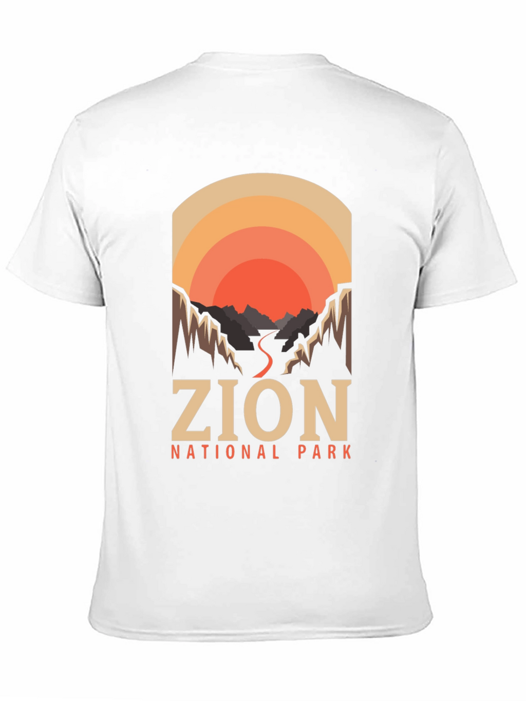 Zion National Park T-Shirt Retro Design